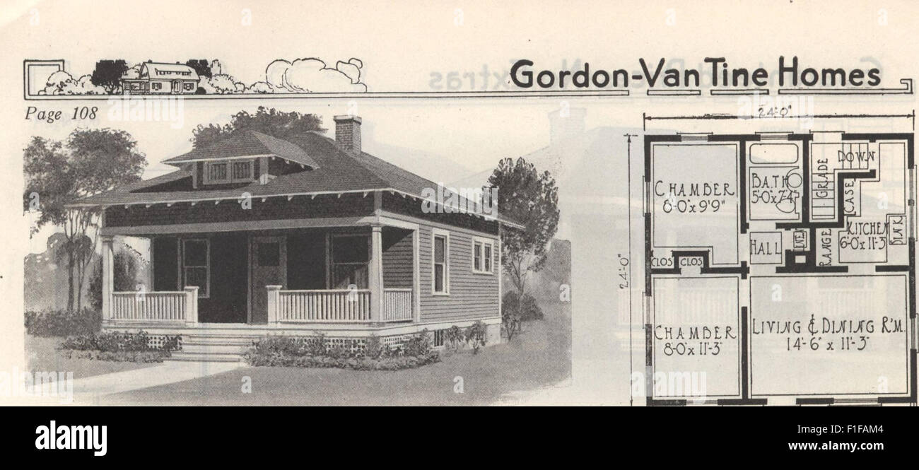 *GordonVan Tine Homes* (1921) is a catalog showcasing prefabricated