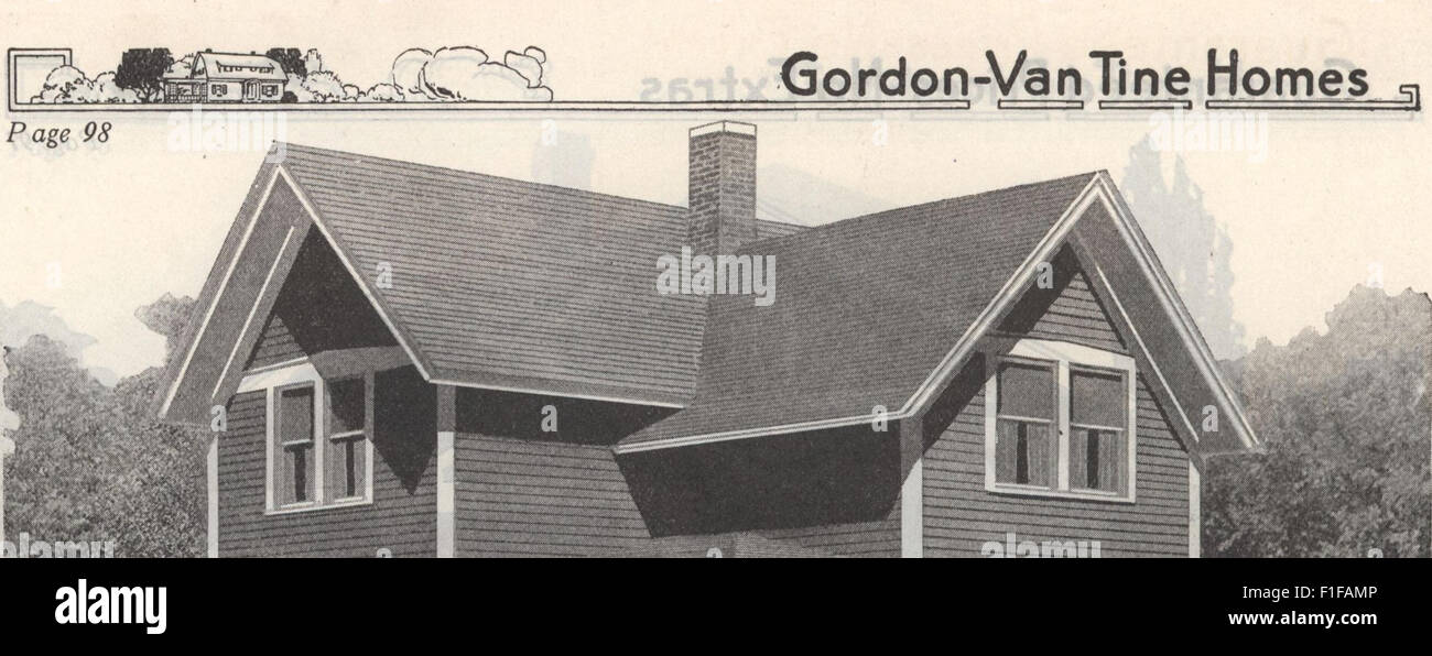 This 1921 catalog features designs for homes built by the GordonVan