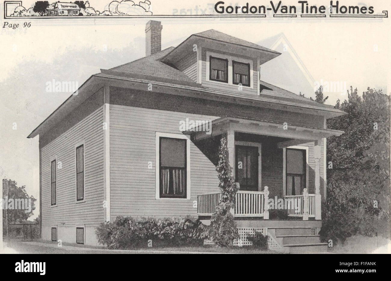 An illustration from 'GordonVan Tine Homes,' a 1921 catalog showcasing