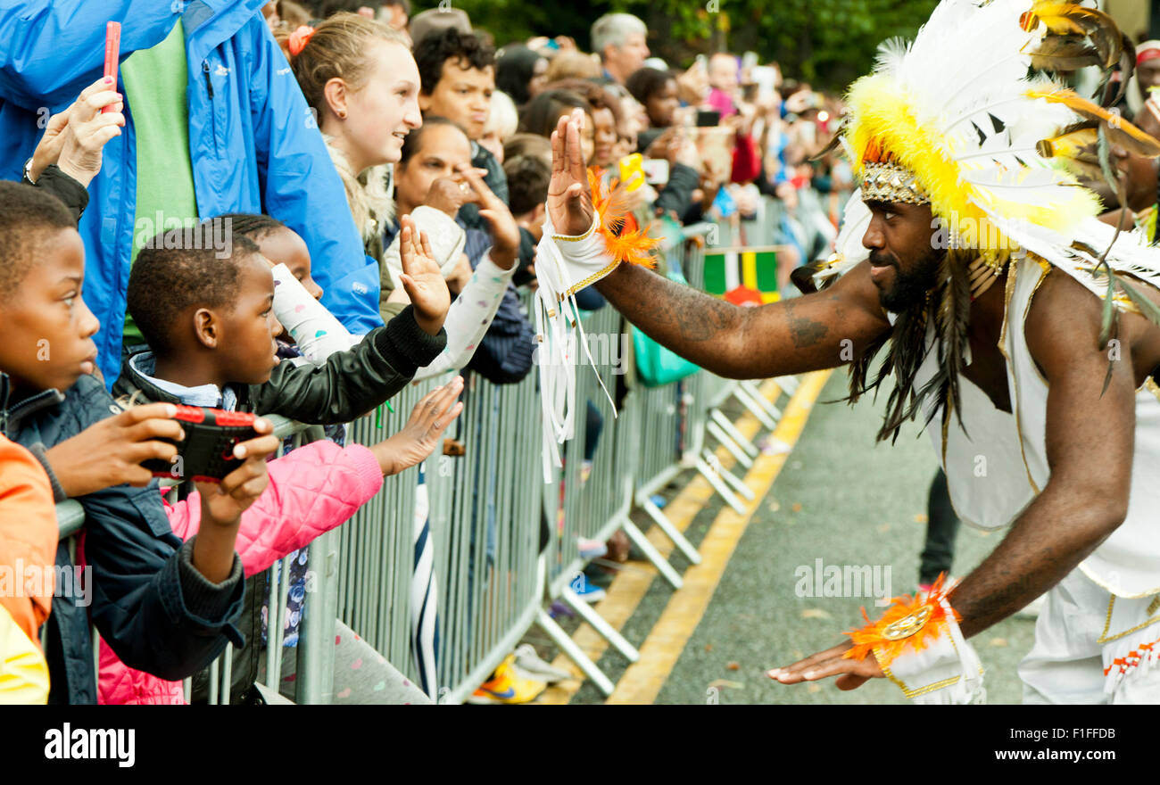 Leeds, UK. 31st Aug, 2015. the Leeds West Indian Carnival Parade, West Yorkshire, UK Credit:  Graham Hardy/Alamy Live News Stock Photo