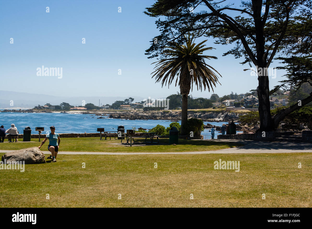 Park in Pacific Grove,California Stock Photo Alamy