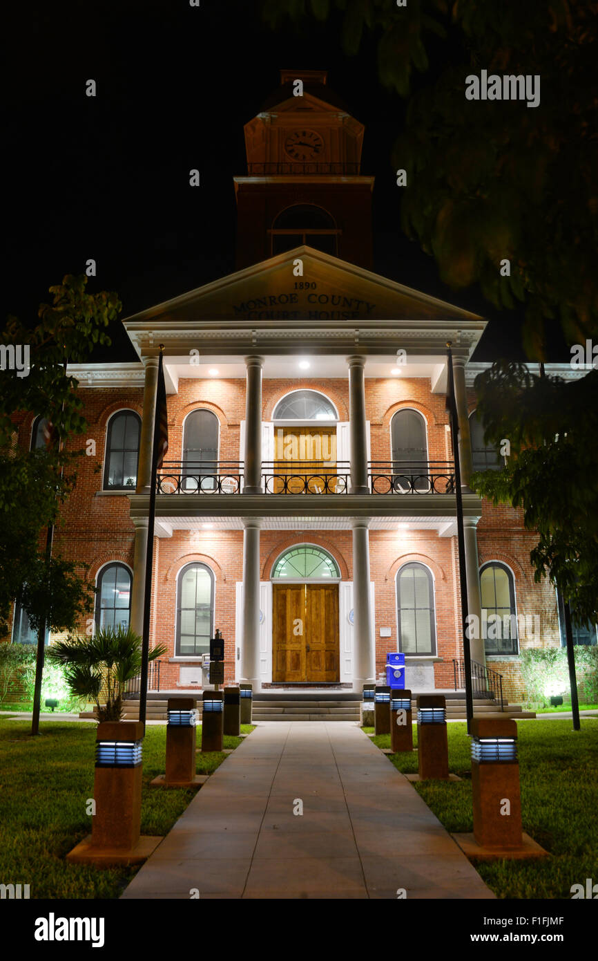 Monroe County Courthouse in Key West Florida USA Stock Photo
