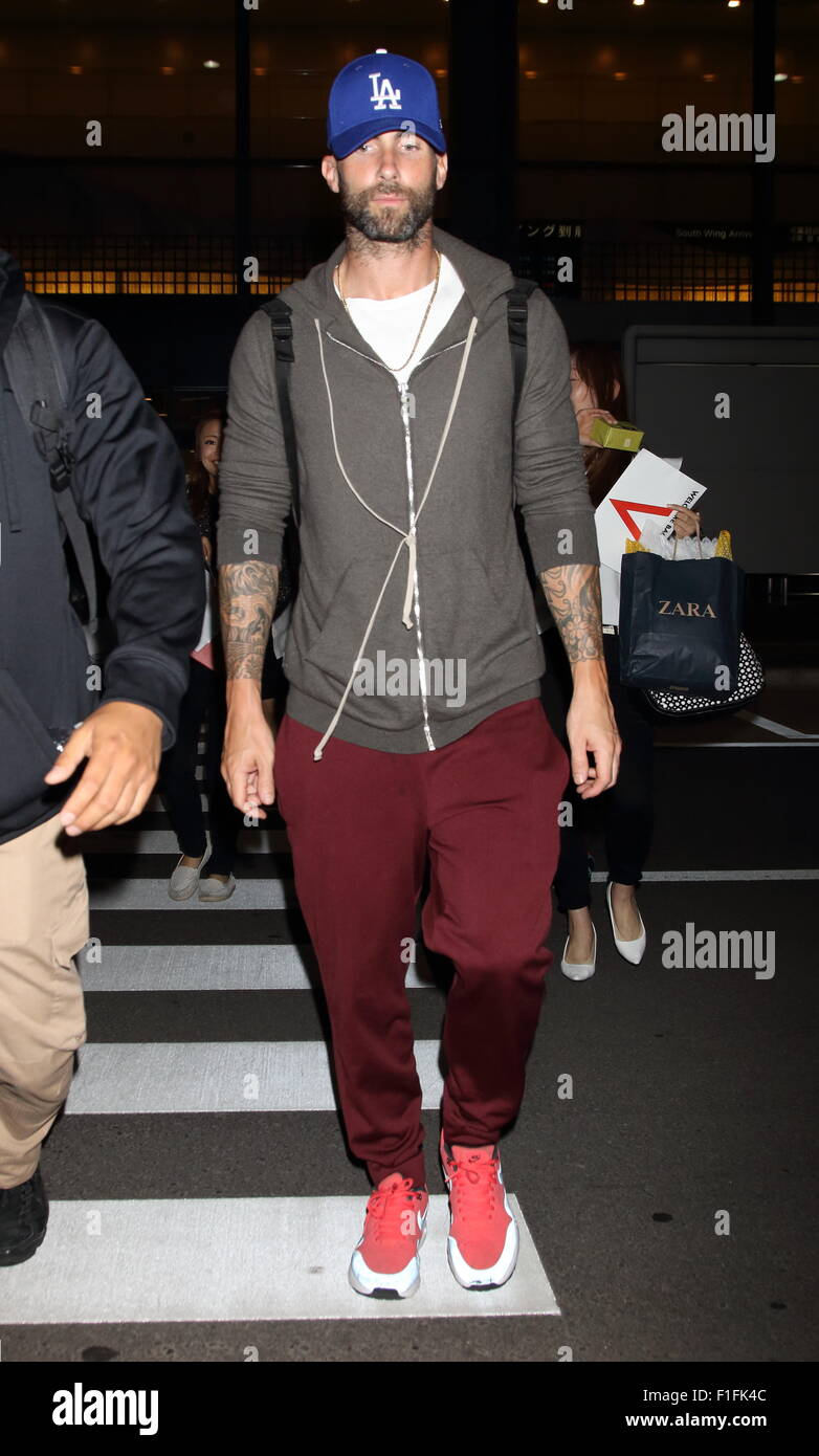 Adam levine arrives in japan hi-res stock photography and images - Alamy