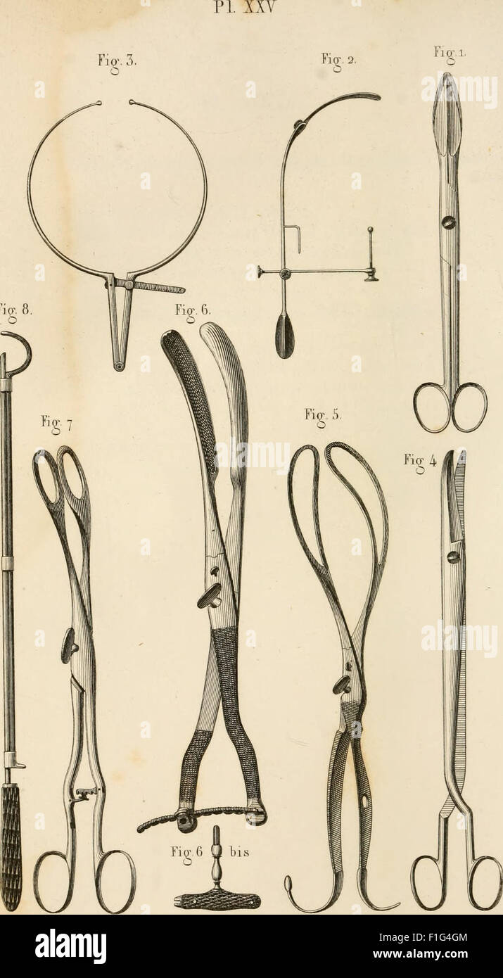 Précis iconographique de médecine opératoire et d'anatomie chirurgicale (1854) Stock Photo
