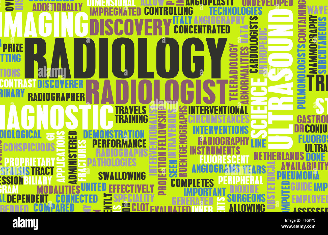Radiology or Radiologist Medical Field Specialty As Art Stock Photo