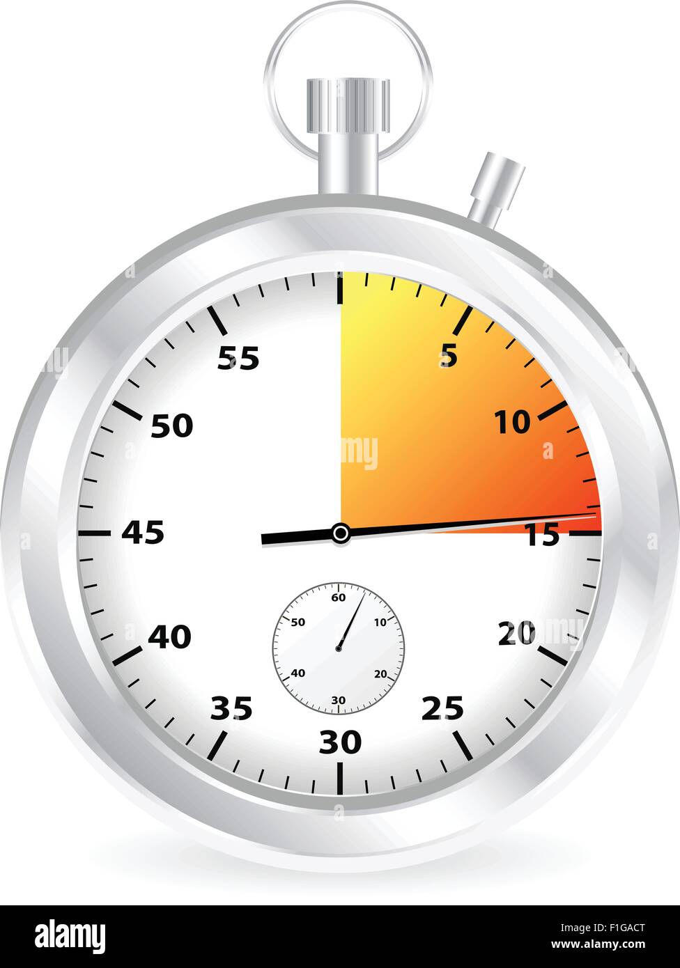 Stopwatch isolated on a white background. Vector illustration Stock ...