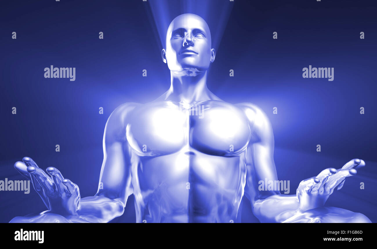 State of Enlightenment in a Yoga Class Stock Photo Alamy