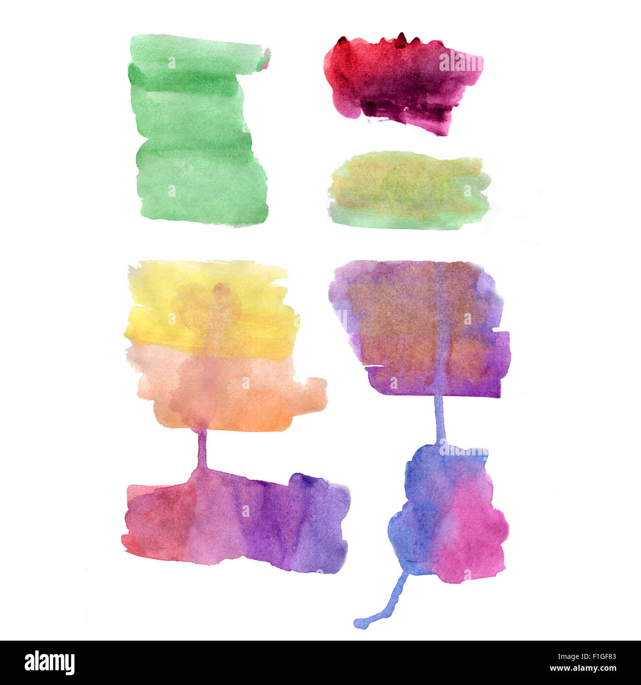 Set watercolor Stock Photo - Alamy