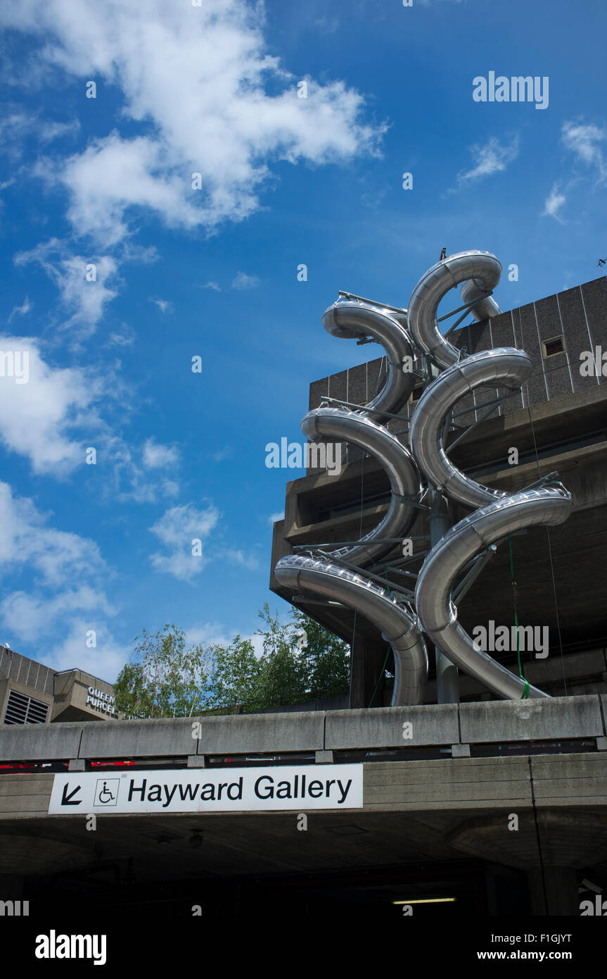 "Carsten Höller: Decision" slides at Hayward Gallery London Stock Photo