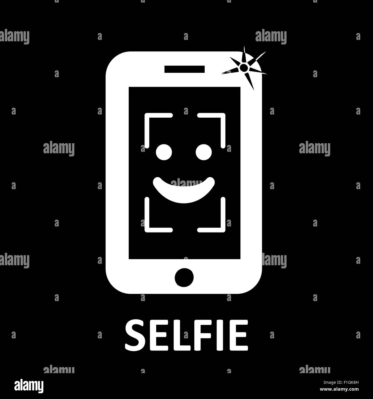 Selfie symbol Stock Photo