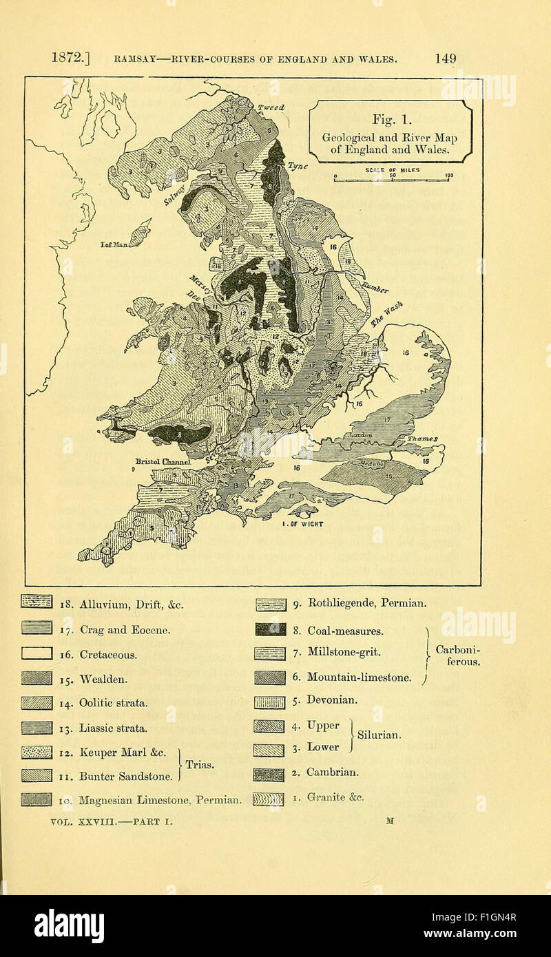 The Quarterly journal of the Geological Society of London Stock Photo ...