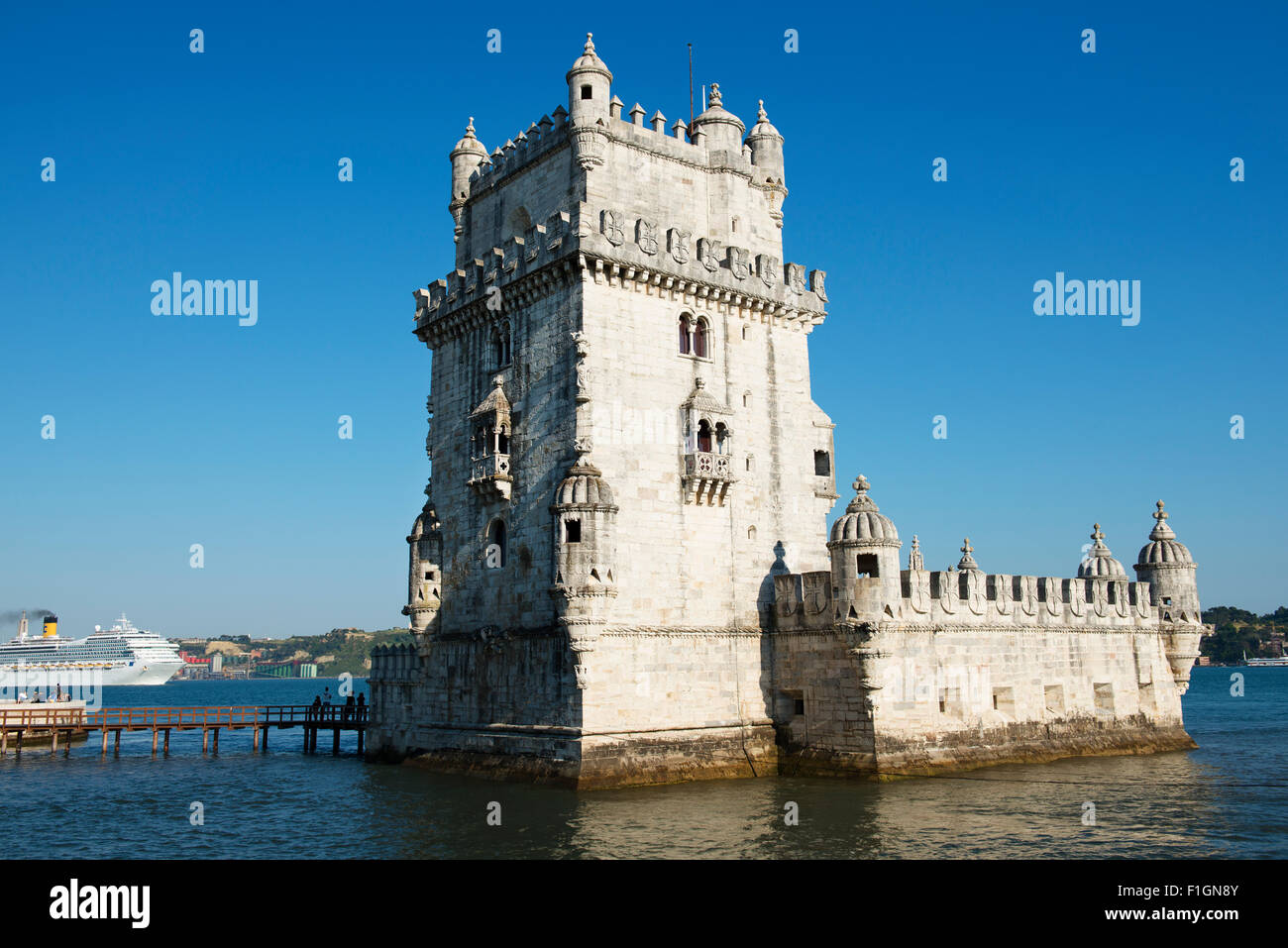Belém Tower ( Torre de Belem ) Stock Photo
