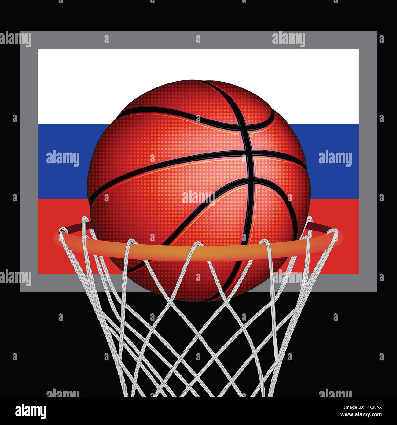 Russian basket ball Stock Photo - Alamy