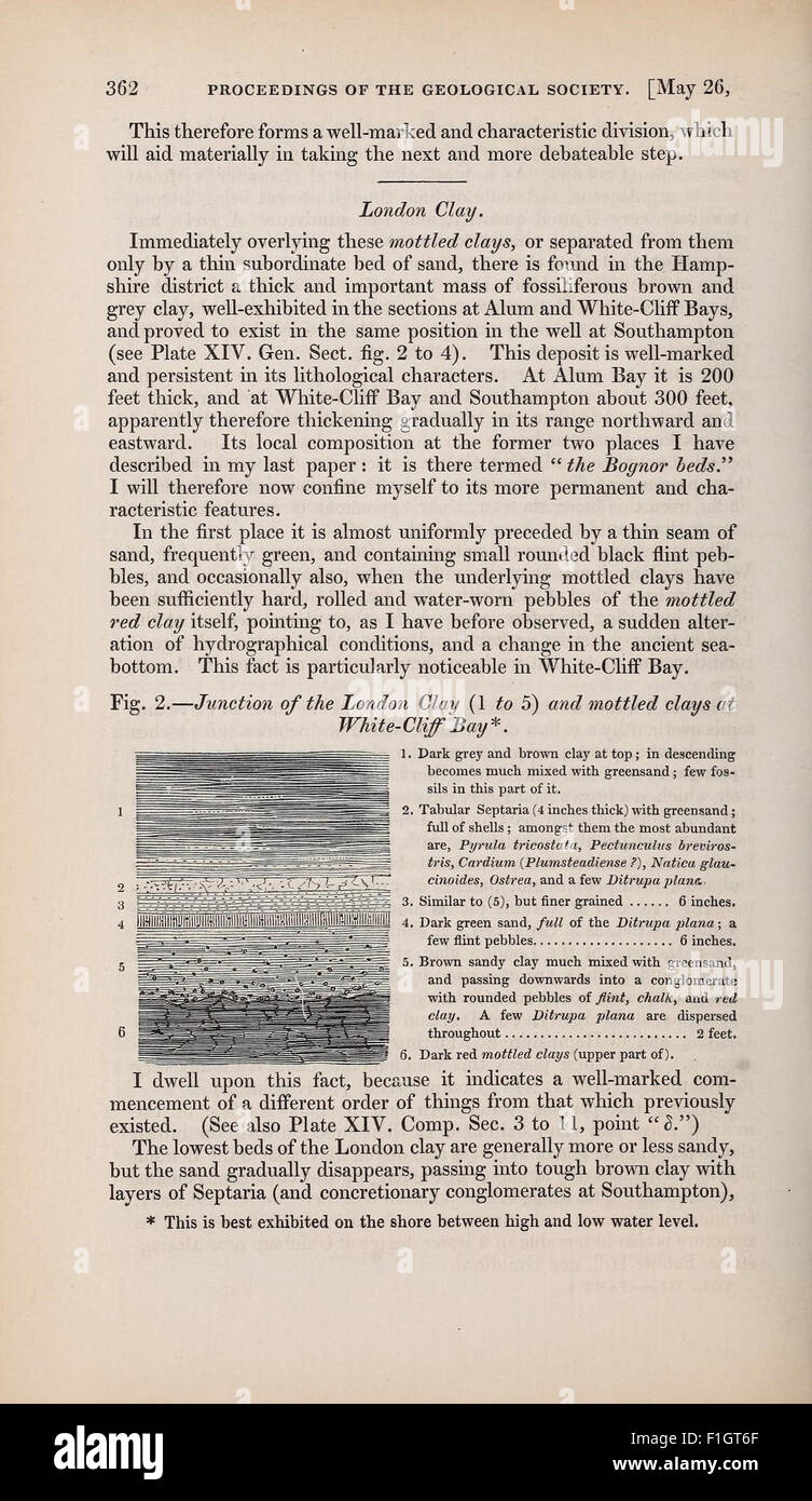 The Quarterly journal of the Geological Society of London Stock Photo ...