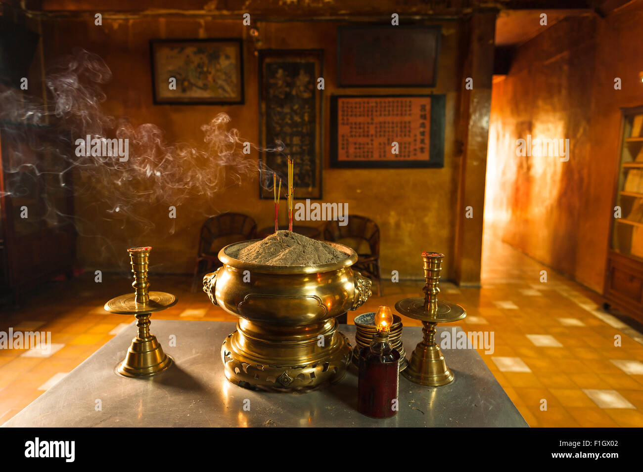 Incense urn temple hi-res stock photography and images - Alamy