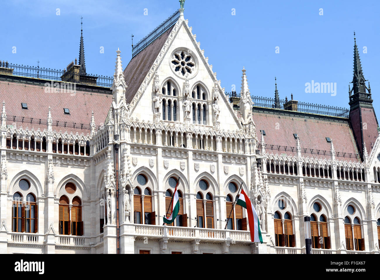 Hungarian Parliament Building Budapest Hungary Stock Photo