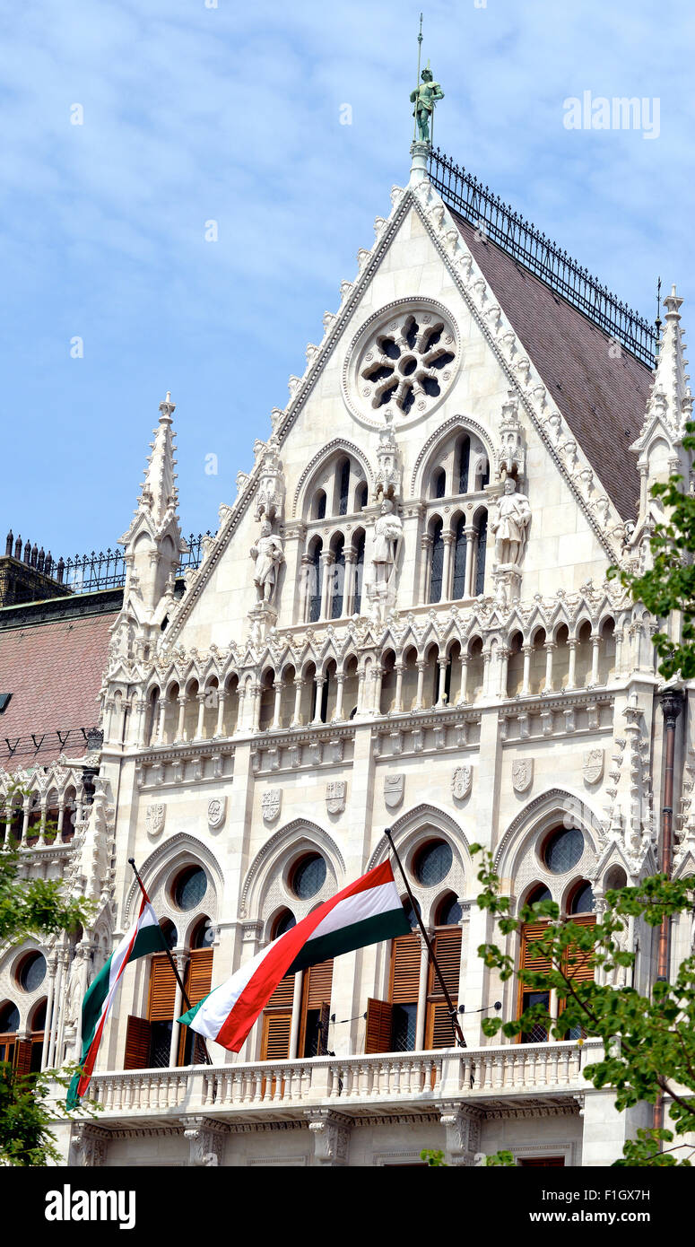 Hungarian Parliament Building Budapest Hungary Stock Photo
