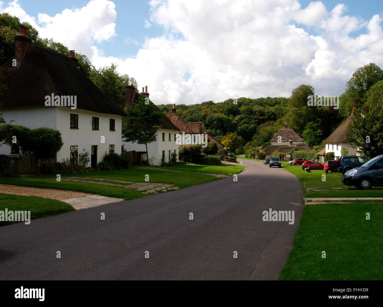 Milton Abbas, Dorset, UK Stock Photo Alamy