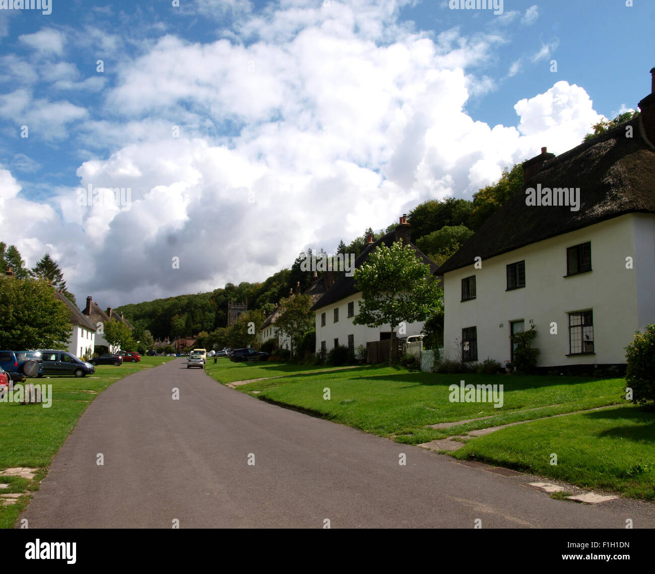 Milton Abbas, Dorset, UK Stock Photo Alamy