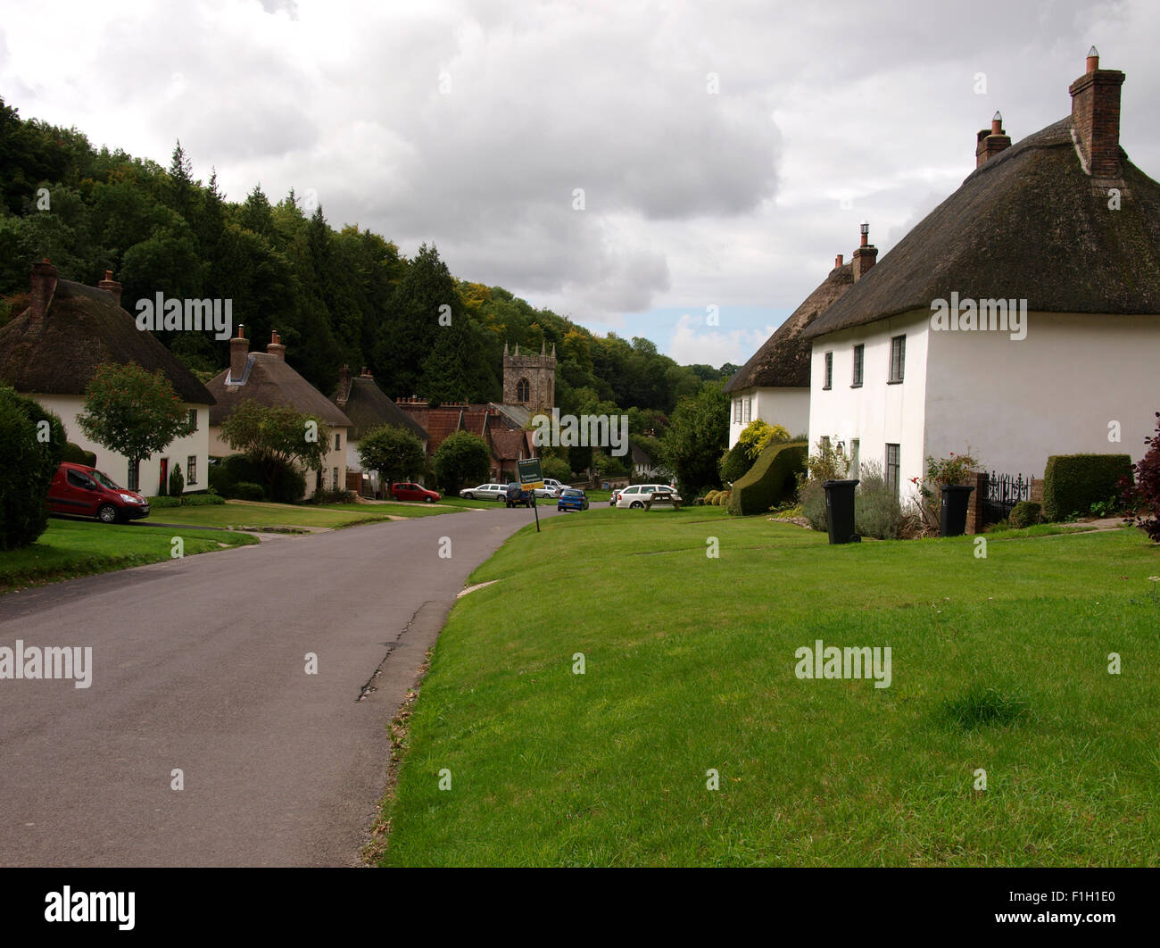 Milton Abbas, Dorset, UK Stock Photo Alamy
