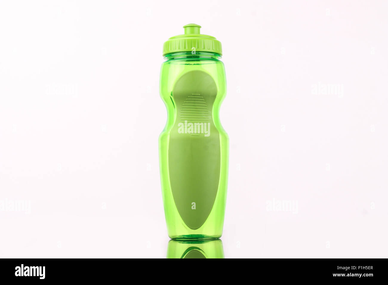 green bottle isolated on white background Stock Photo - Alamy