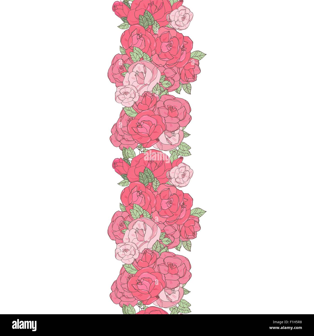 seamless background with roses Stock Vector Image & Art - Alamy