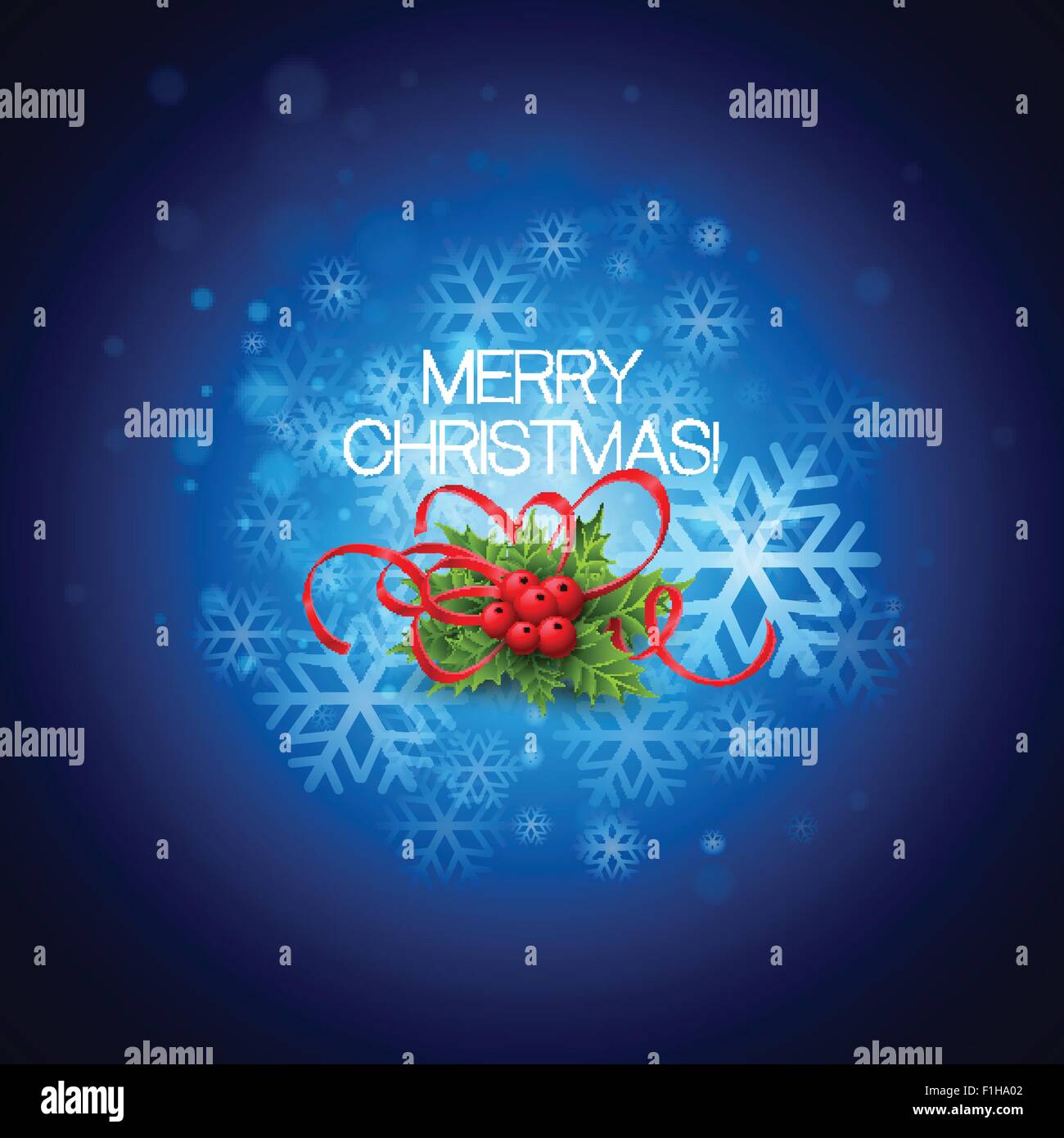 Vector Christmas background with holly Stock Vector Image & Art - Alamy