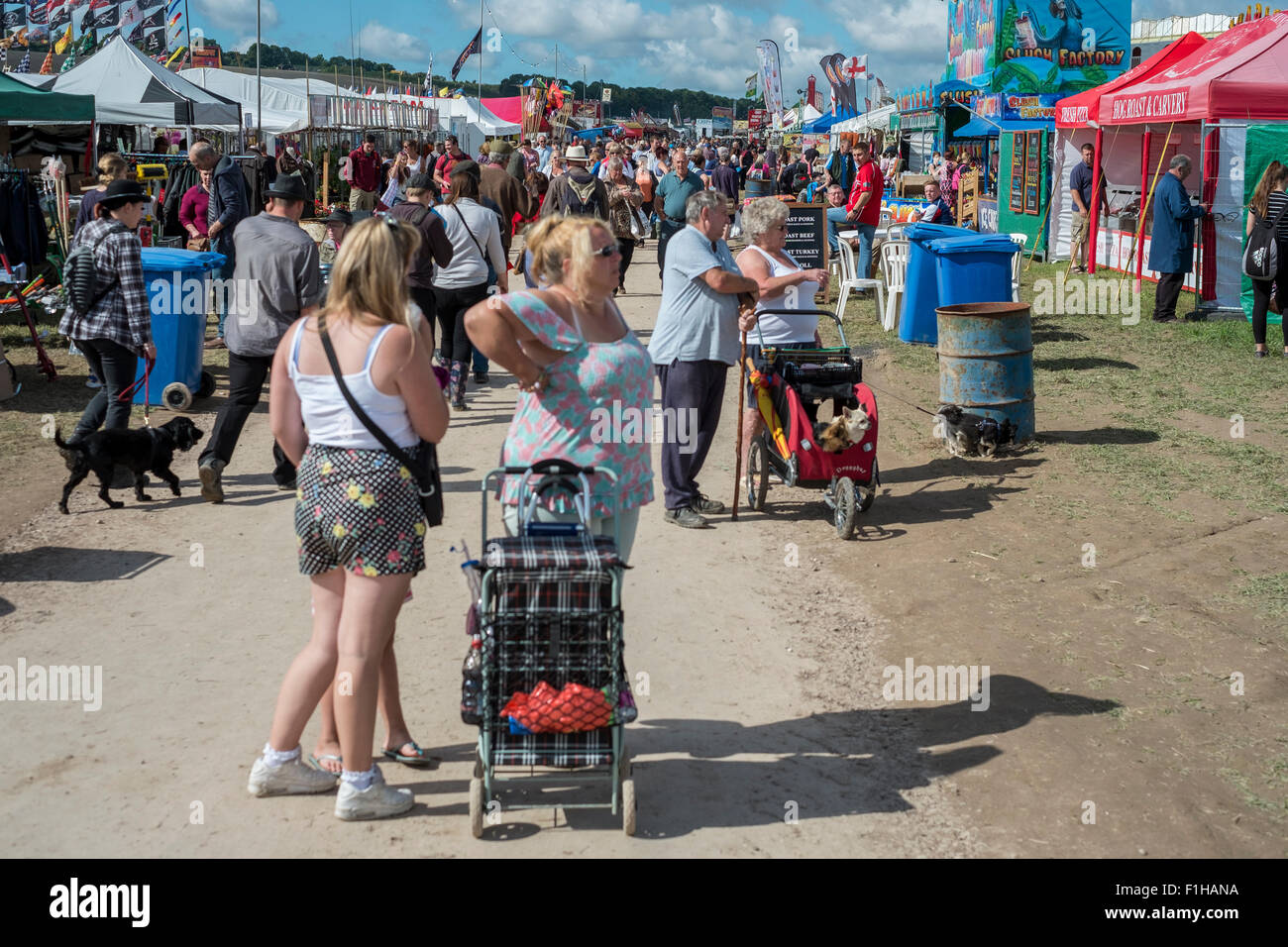 Tarrant Hinton, Blandford Form, UK. 2nd September, 2015. 1000's of people visiting the Great