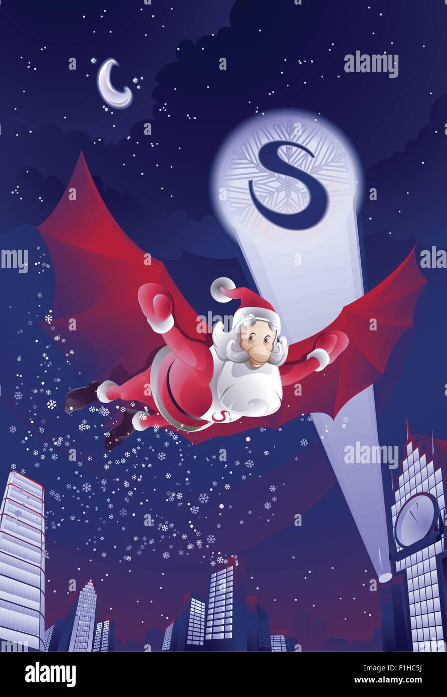 Vector illustration of Santa Claus Stock Vector Image & Art - Alamy