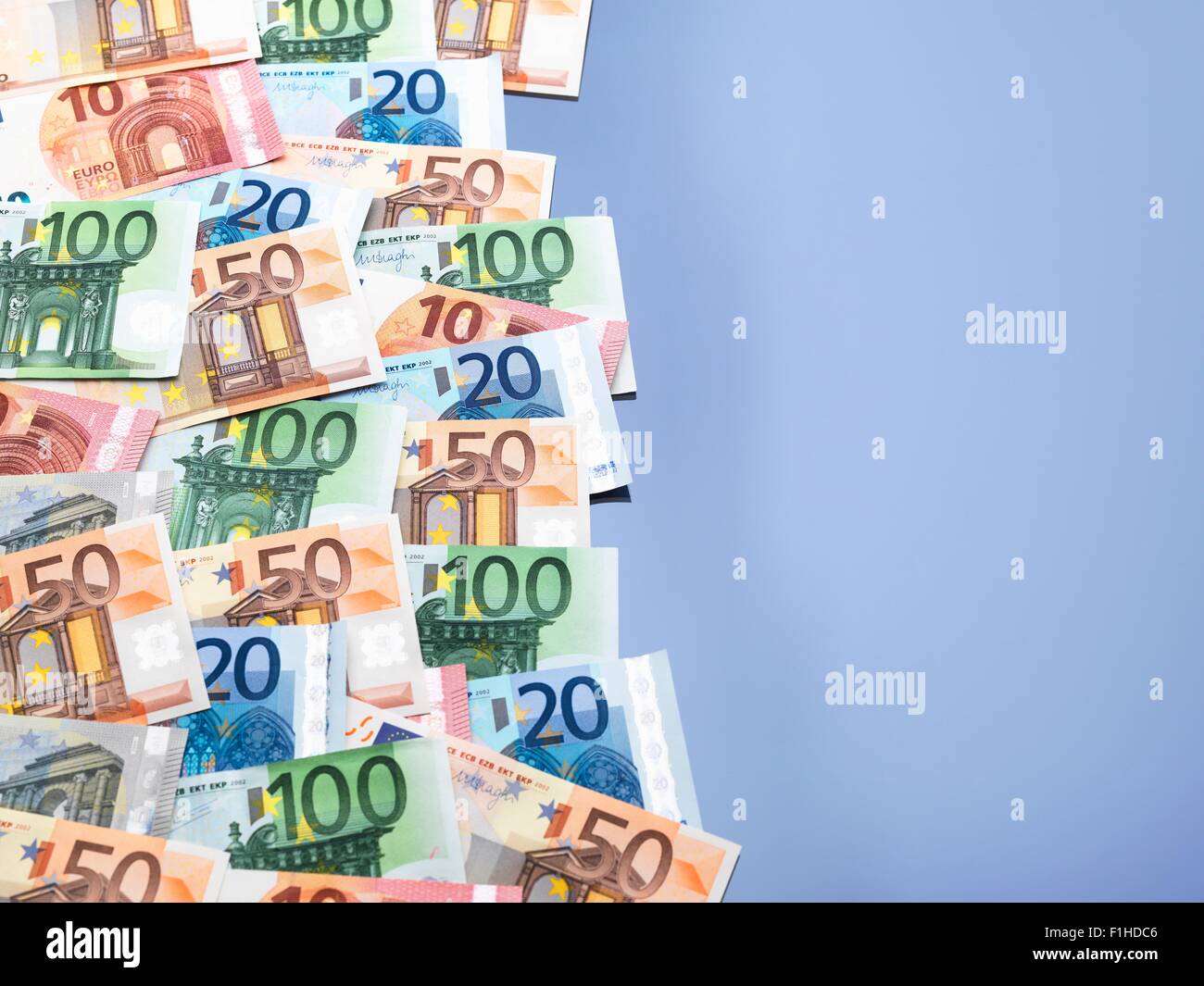 Euro currency notes Stock Photo