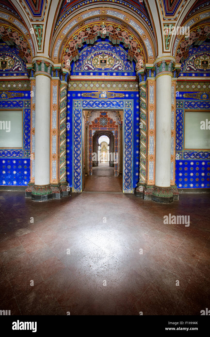 Moorish style palace interior Stock Photo