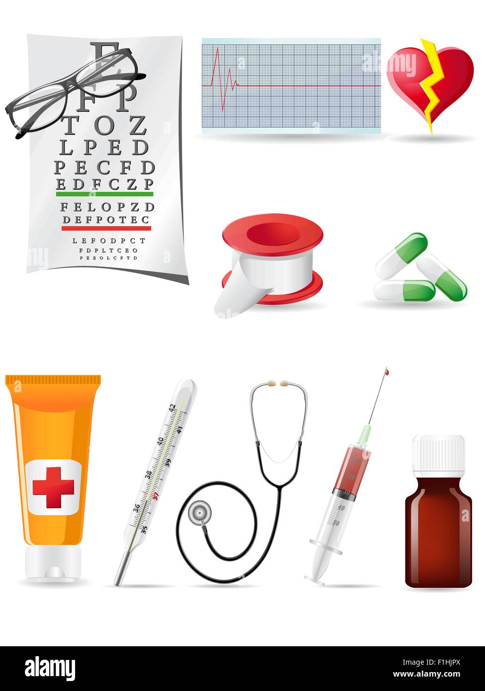 icon medical set vector illustration Stock Vector Image & Art - Alamy