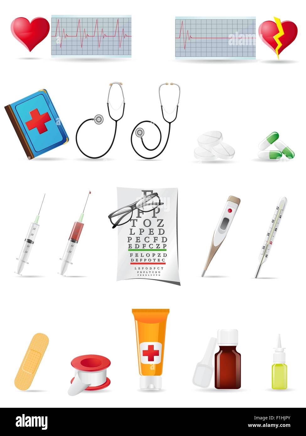 icon medical set vector illustration Stock Vector Image & Art - Alamy