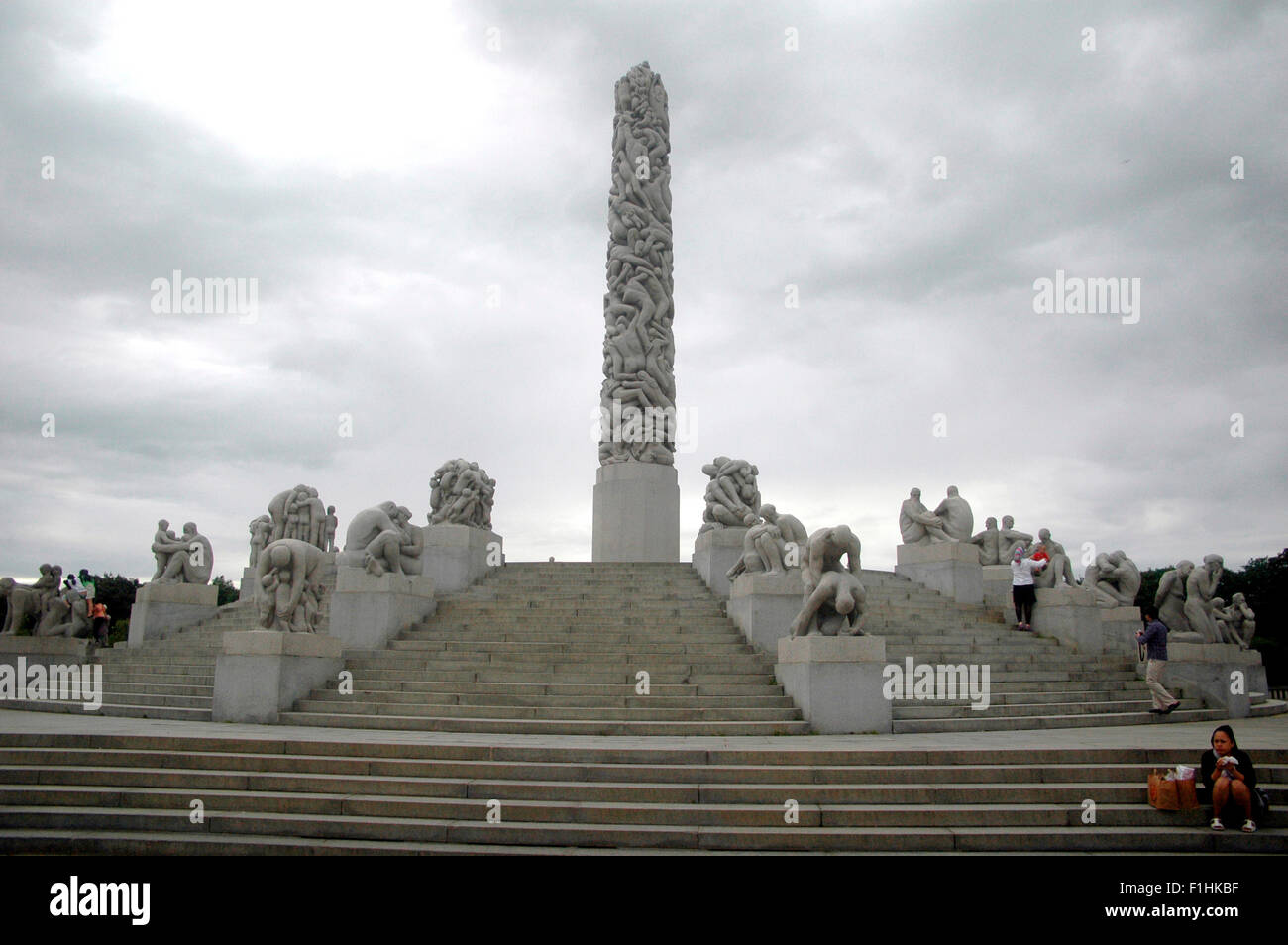 Impressionen - Skulpturenpark von Gustav Vigeland, Oslo, Norwegen. Stock Photo