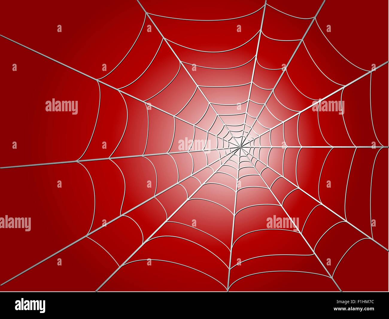 spider wed on red background vector illustration Stock Vector Image ...