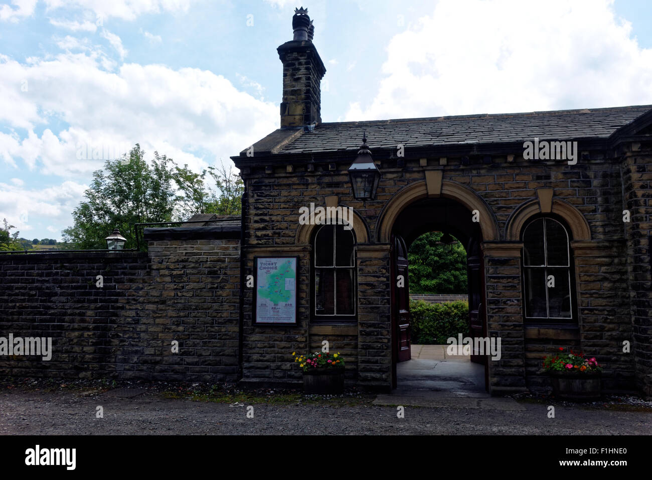 Oakworth Station Stock Photo