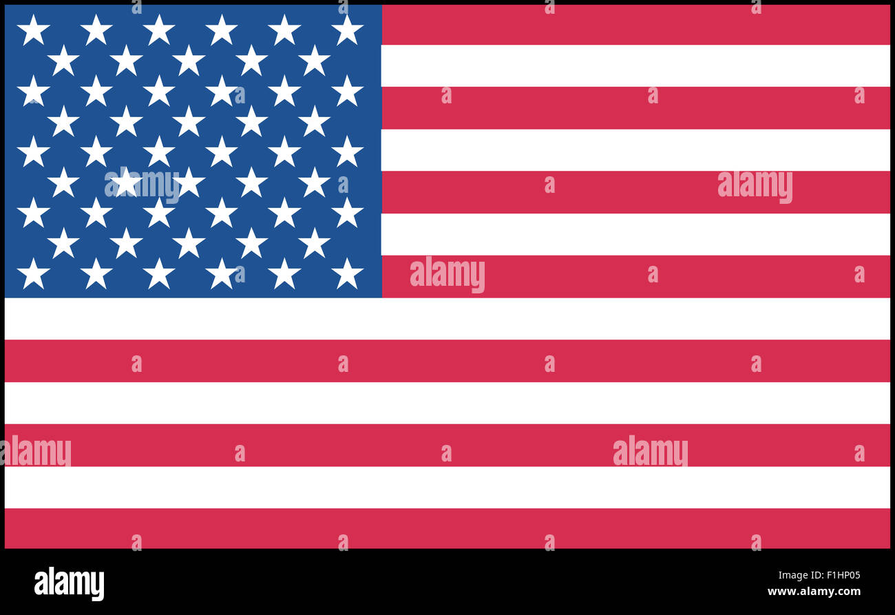 Fahne: Vereinigte Staaten von Amerika/ flag: United States of America. Stock Photo