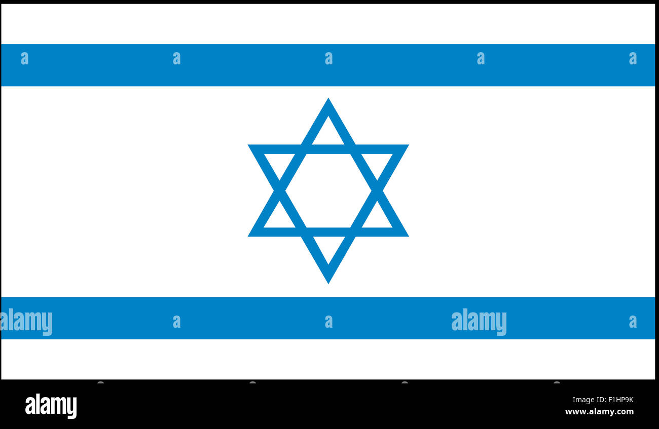 Fahne: Israel/ flag: Israel. Stock Photo