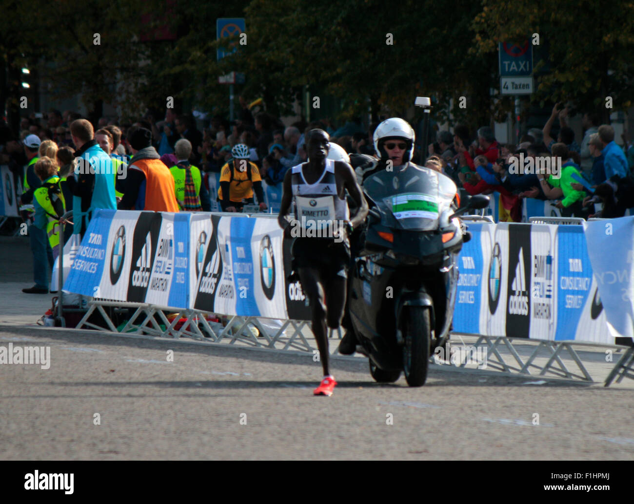 Dennis Kimetto - Berlin Marathon, 28. September 2014, Berlin-Mitte. Stock Photo