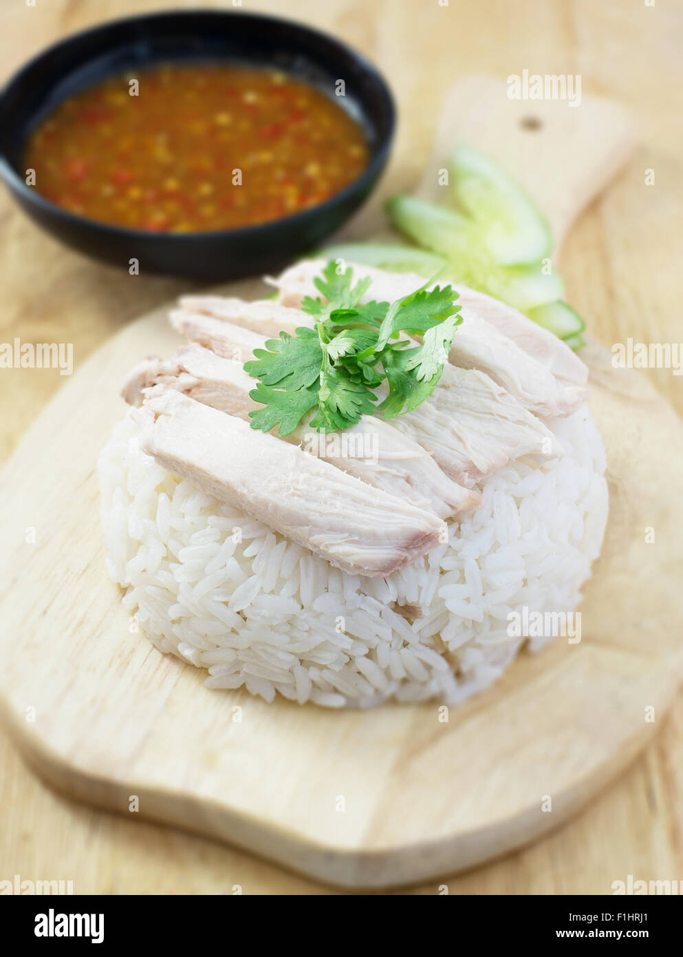 Chicken Rice Stock Photo Alamy