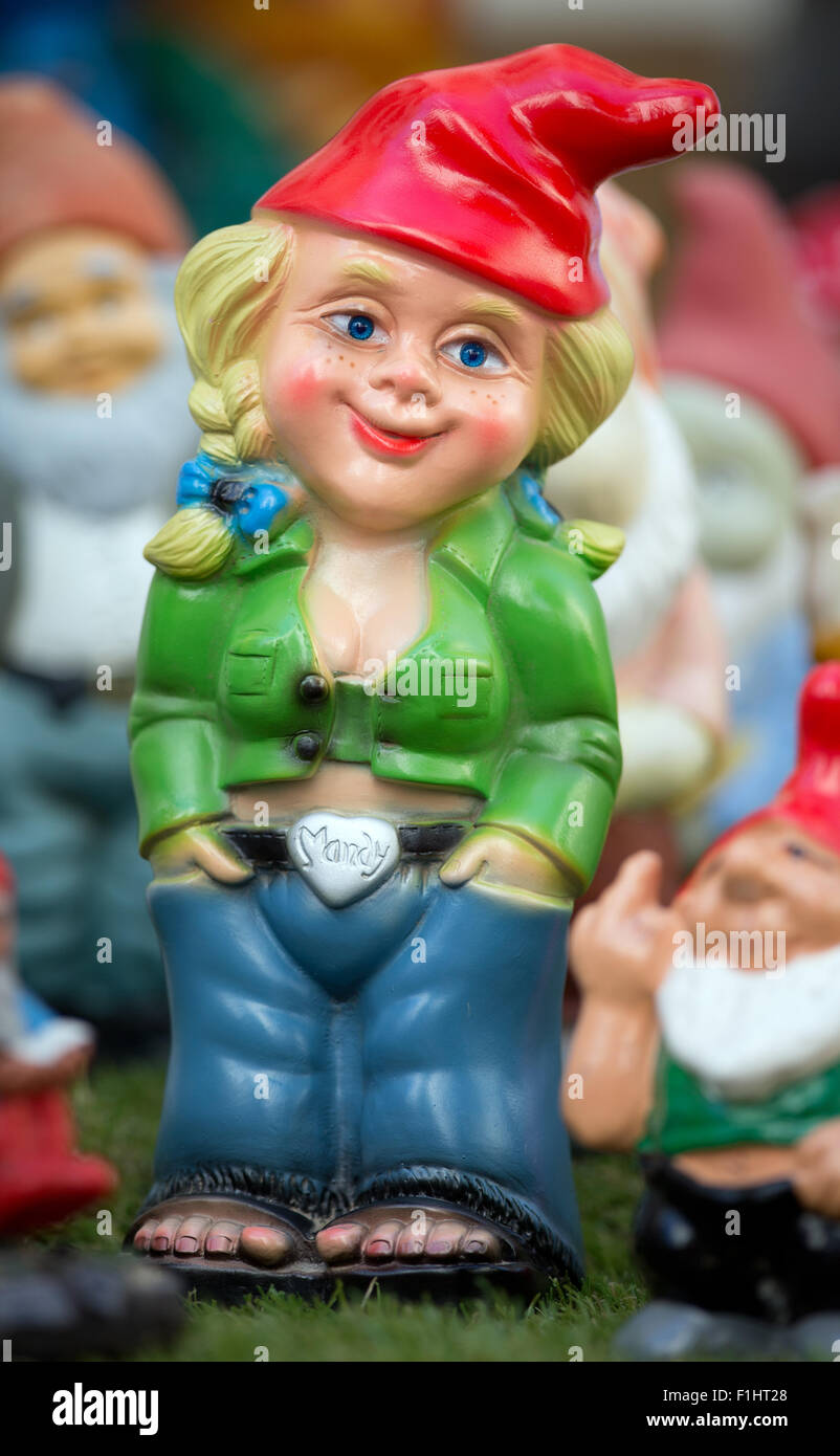 A Female Garden Gnome Named Mandy Is On Display In Osnabrueck