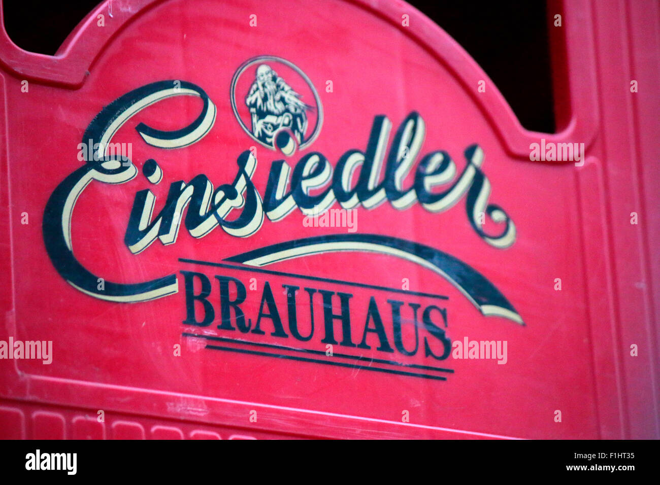Markennamen: 'Einsiedler Brauhaus', Berlin. Stock Photo