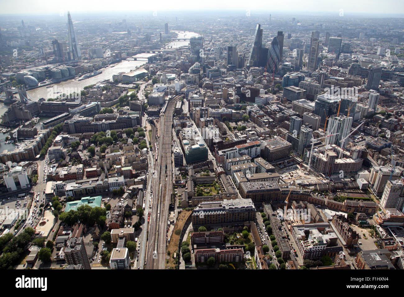 Aerial air london whitechapel hi-res stock photography and images - Alamy