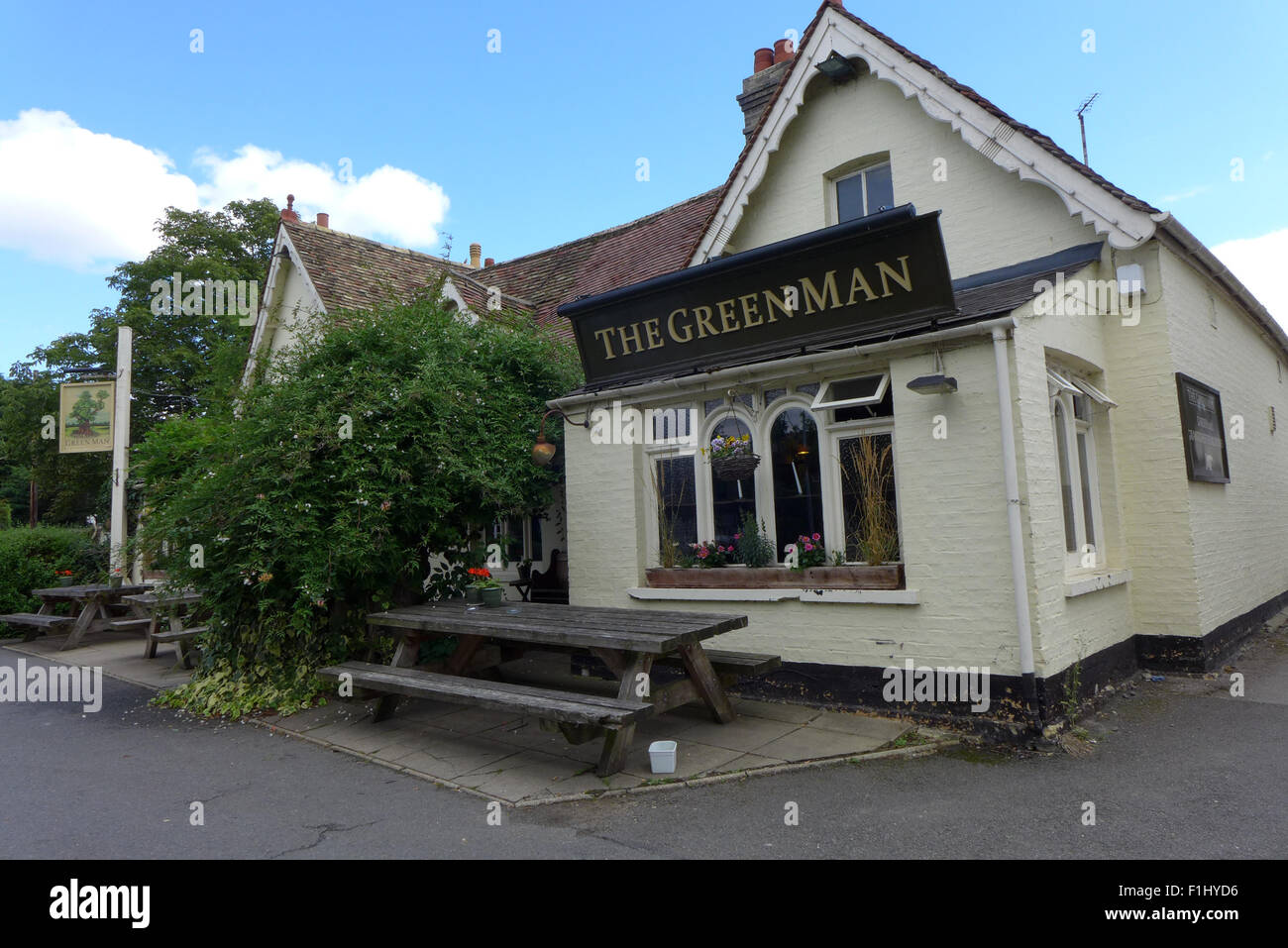 The Green Man Pub in Grantchester England Stock Photo