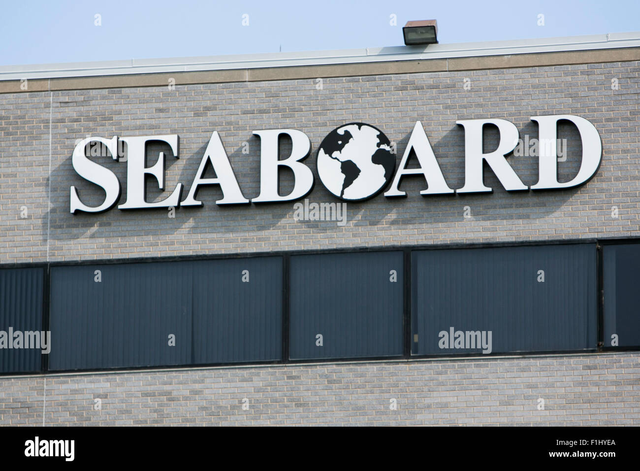 A logo sign outside the headquarters of the Seaboard Corporation in