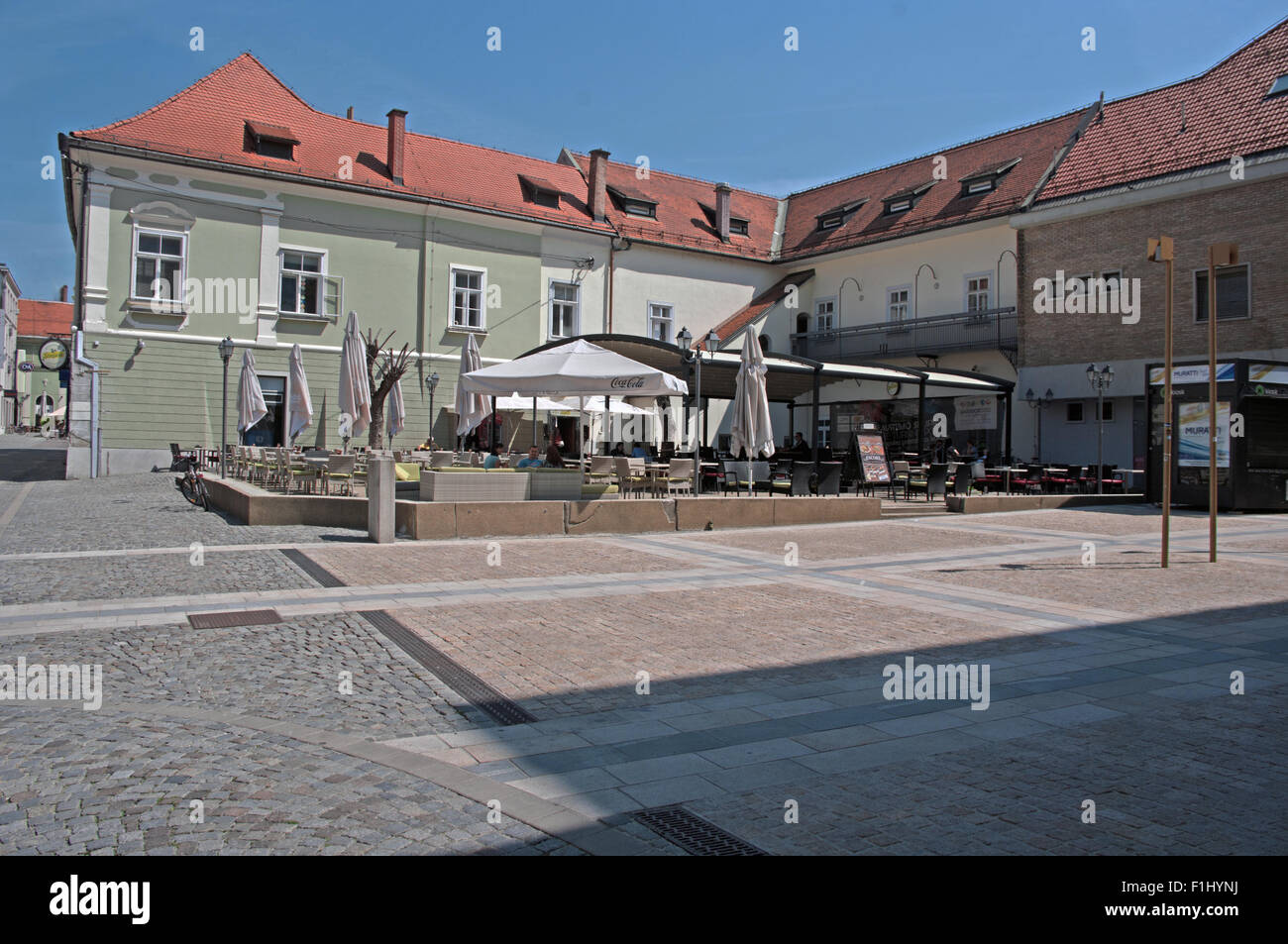 Pavement Cafe, Maribor, Stajerska, Slovenia, Europe Stock Photo Alamy