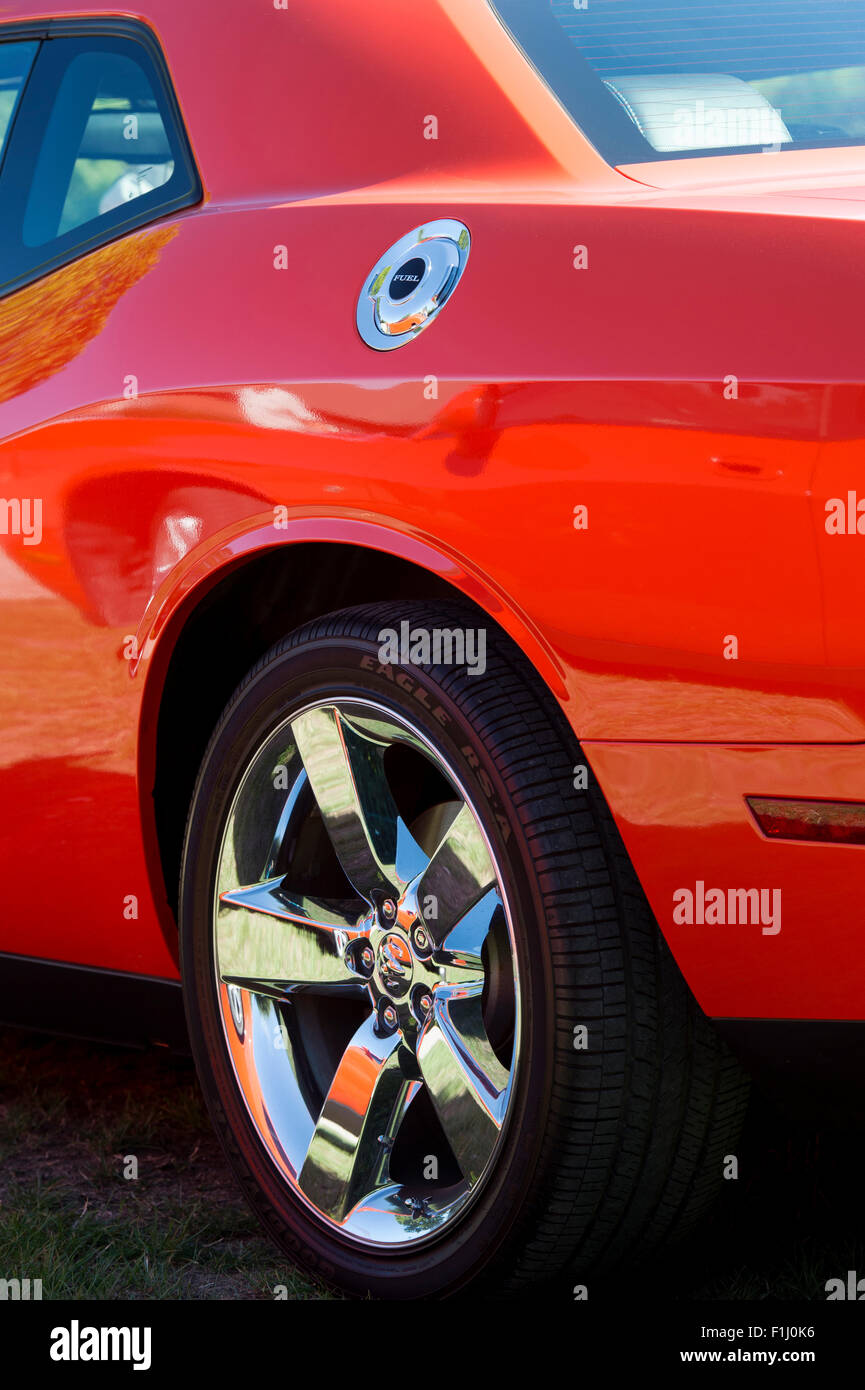 Dodge challenger R/T Car abstract Stock Photo