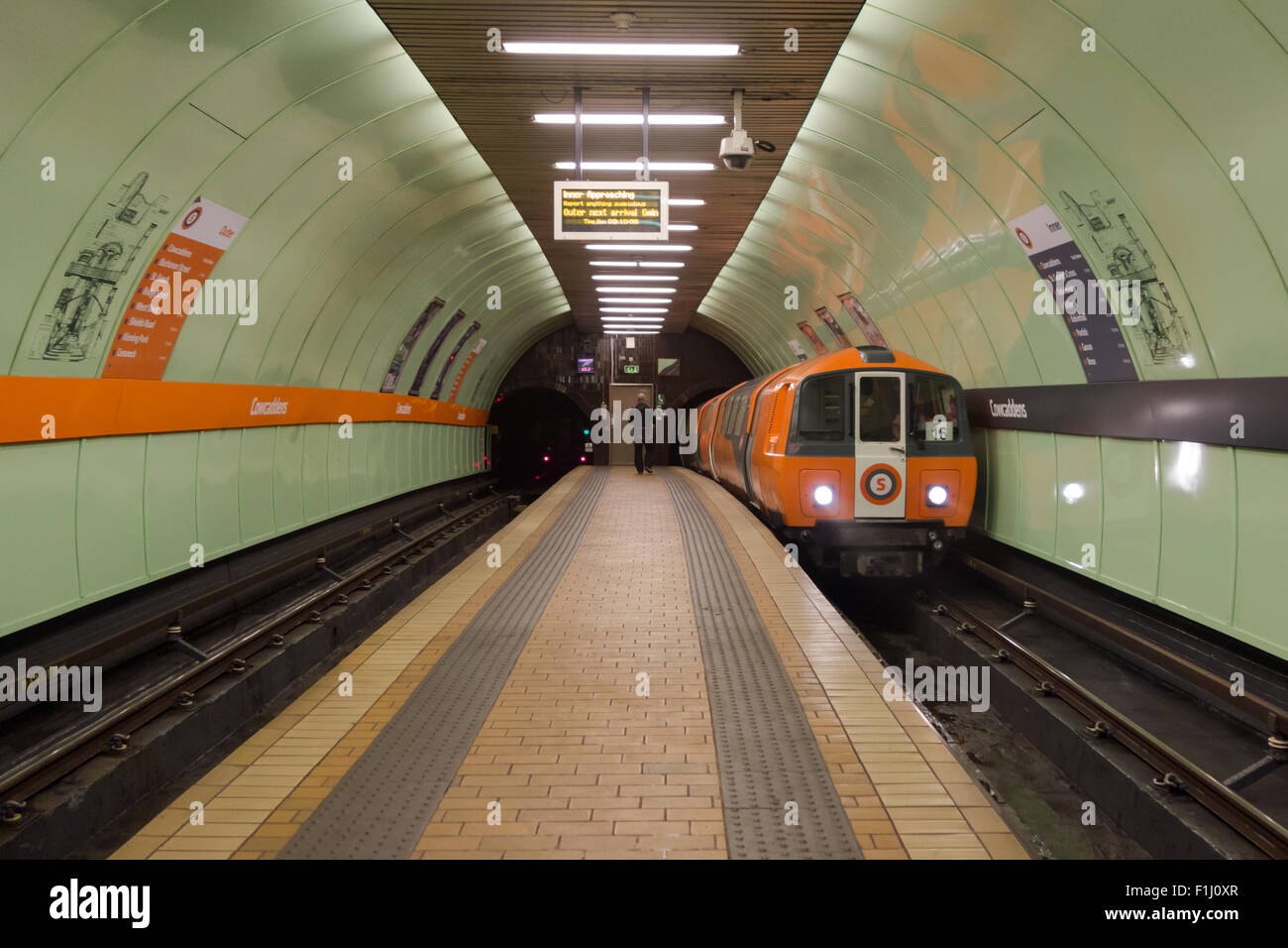 Glasgow Subway Cowcaddens Station, Glasgow, Scotland, UK Stock Photo