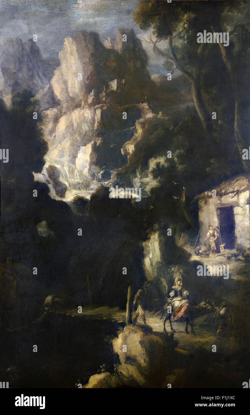 Bartolomé Esteban Murillo Landscape with Waterfall Stock Photo Alamy