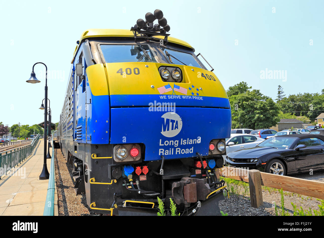 Long Island Railroad Greenport New York Stock Photo Alamy